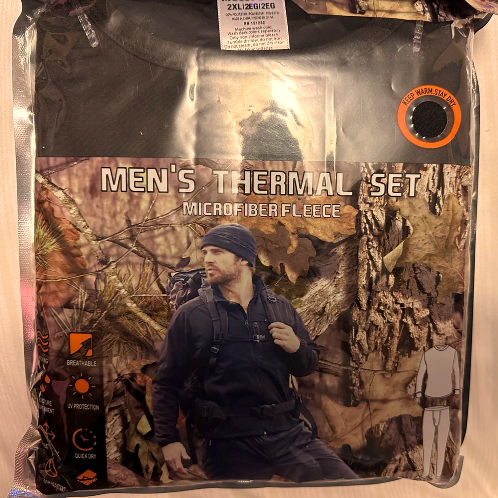 Men’s thermal set (Mossy Oak). 2XL